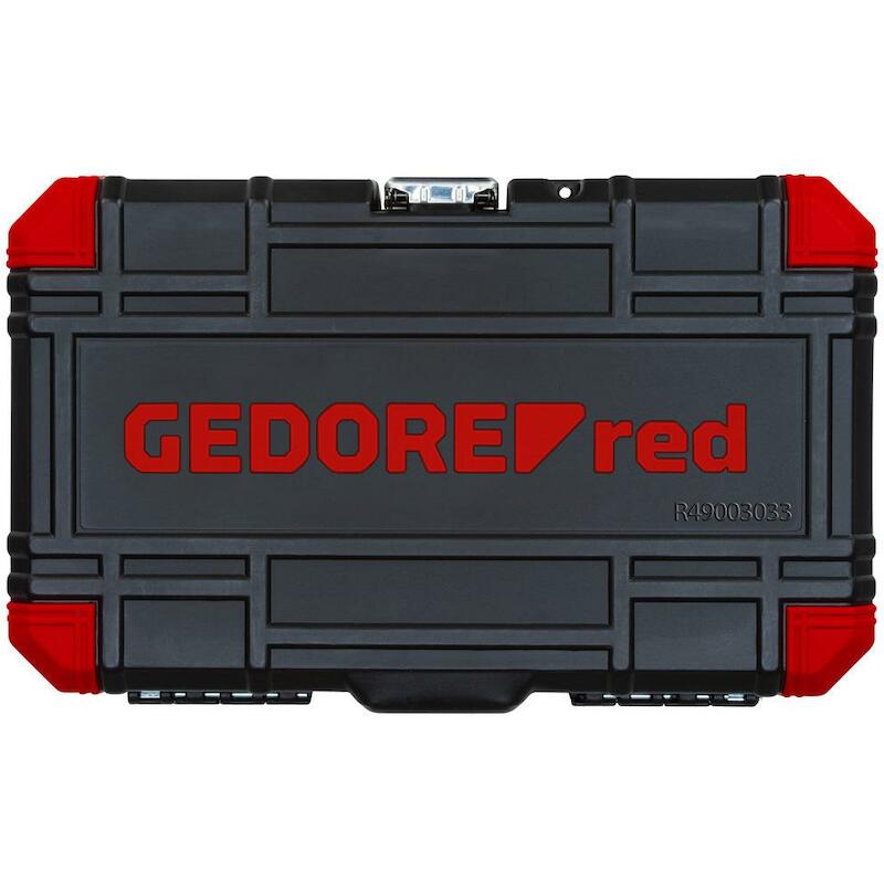 RATEL+HANDDOPPEN 1/4"       R4900 (33ST)GEDORE RED