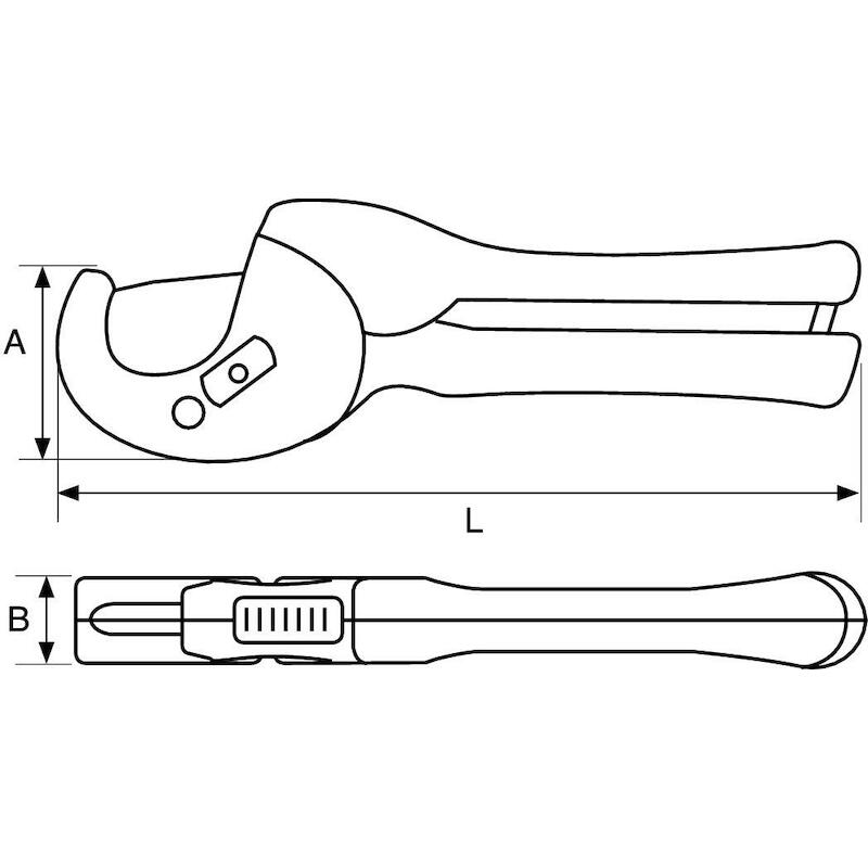 TUYAUX CLIGNOTE PLASTIQUE   411-35 - 35MM    BAHCO