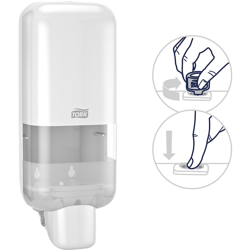 DISP.ZEEP/HANDDESINFECTIE   564500 - WIT S4   TORK