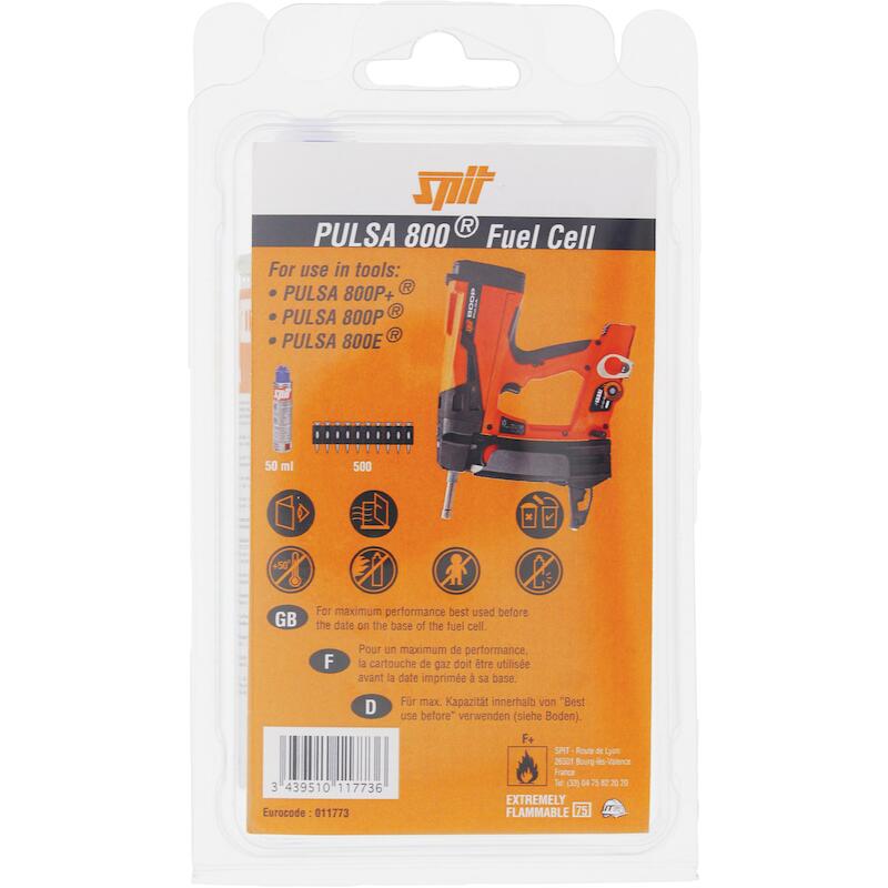 CARTOUCHE DE GAZ BL.P800    011773       (2PC)SPIT