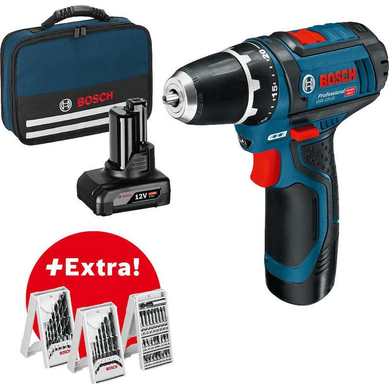 ACCUBOORSCHROEFM.12V/2+4AH  GSR 12V-15 (TAS) BOSCH