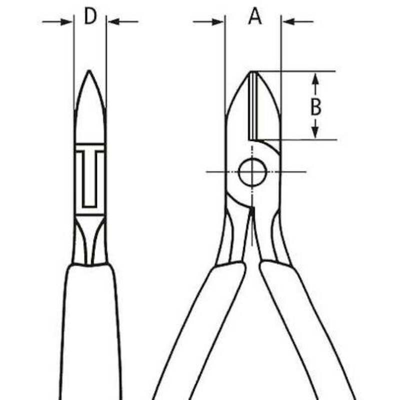 PINCE COUP.DE CÔTÉ(ÉLECTRON)77 32 - 115MM   KNIPEX