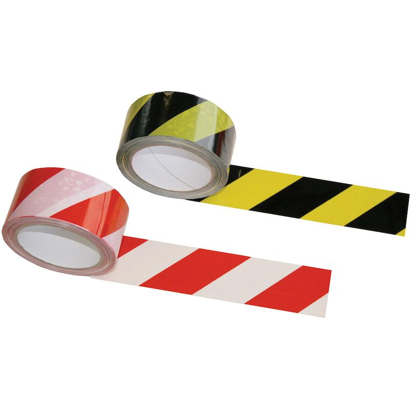 AFBAKENLINT ZELFKLEVEND     50MM X 33M GEEL/ZWART