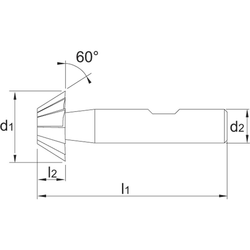 DUIVENST.FREES 60° HSSE/CO5 S12  36.750 16X6,3 PHA