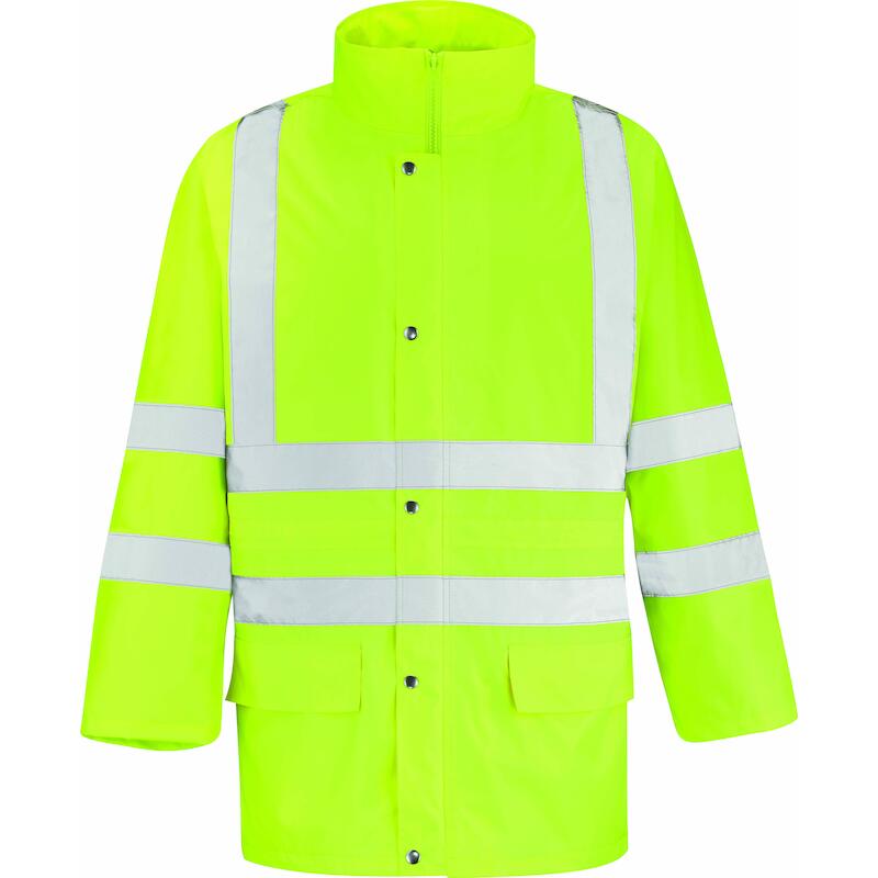 First - regenjas hoge zichtbaarheid - P70EHY4 - en iso 20471 klasse 3 - geel - maat L - 08137289